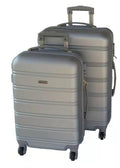 2 Piece Premium Luggage Set - Silver