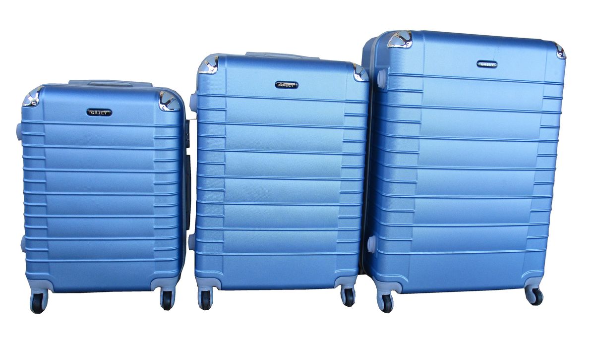 3 Piece Holiday Luggage Set - 30 inch - Light Blue