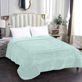 Rainbow - Luxury Mink Blanket 230x200cm - Warm Winter Fleece - Mint