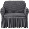 Stretch Couch Cover-Grey 2,2,1 and 1 seaters