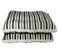 2 Piece Microfiber Super Soft Pillows Blue & Brown Line