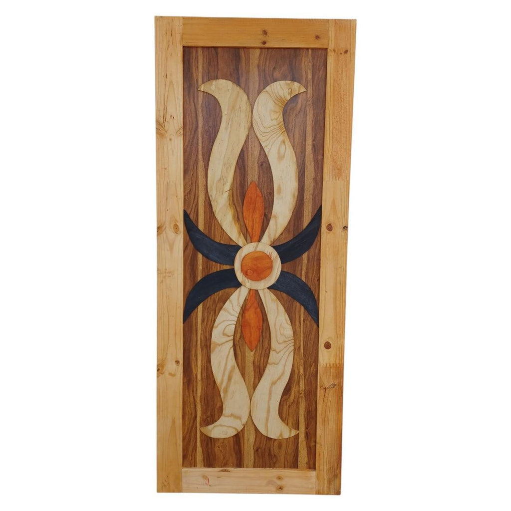 SMTE - Patterned Pine Interior Door - Assorted Design (Randomly Selected)