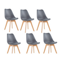 6 Set Grey Dining Chairs