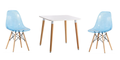 Modern Stylish Table & Chair Set - Blue