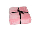 Dream World Luxurious Suede Microfiber Fleece Throw Blanket - 150x180cm - Pink