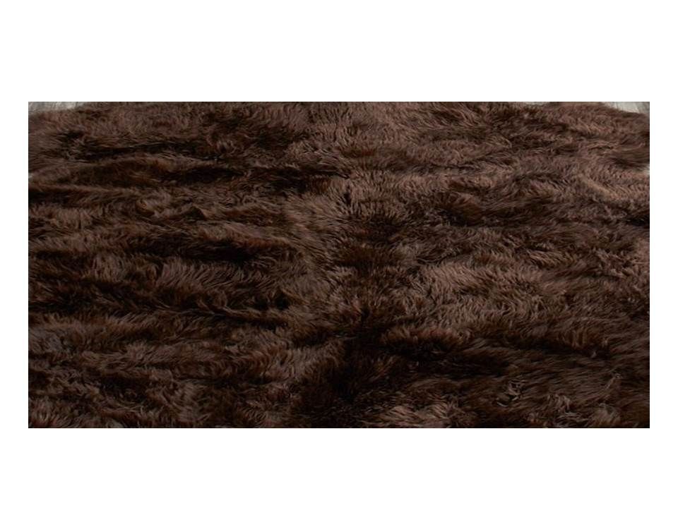 Classic Brown Fluffy Rug