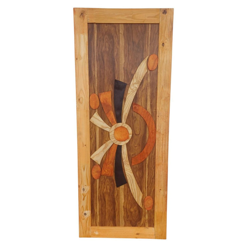 Patterned pine door — assorted design example 3; 1 door supplied, design selected at random