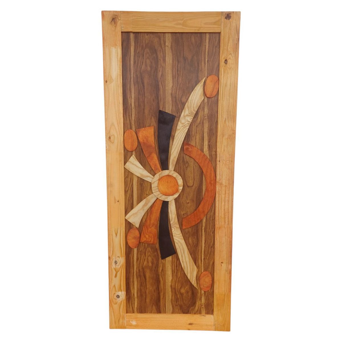 Patterned pine door — assorted design example 3; 1 door supplied, design selected at random