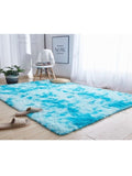 Luxury Ultra Soft Fluffy Rug Carpet - Blue/White