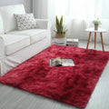 Fluffy Carpet Red - Shaggy & Foldable Rug Red 200 x 150