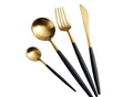 Black and Gold Stainless Steel 4 Piece Set