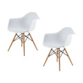 Amalfi Living & Dining Room Chair (Set of 2 Chairs) - White