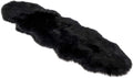 Soft Faux Fur Rug Runner - Black