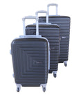 3 Piece Mooistar 28 inch Travel Luggage Suitcase Bag Set - Black