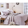 4 Pcs Blushing Pink Bedspread Pre-washed Quilt Set