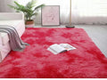 Red Shadded Fluffy Rug - 200x150
