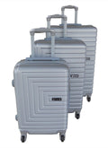 3 Piece Mooistar 28 inch Travel Luggage Suitcase Bag Set - Silver