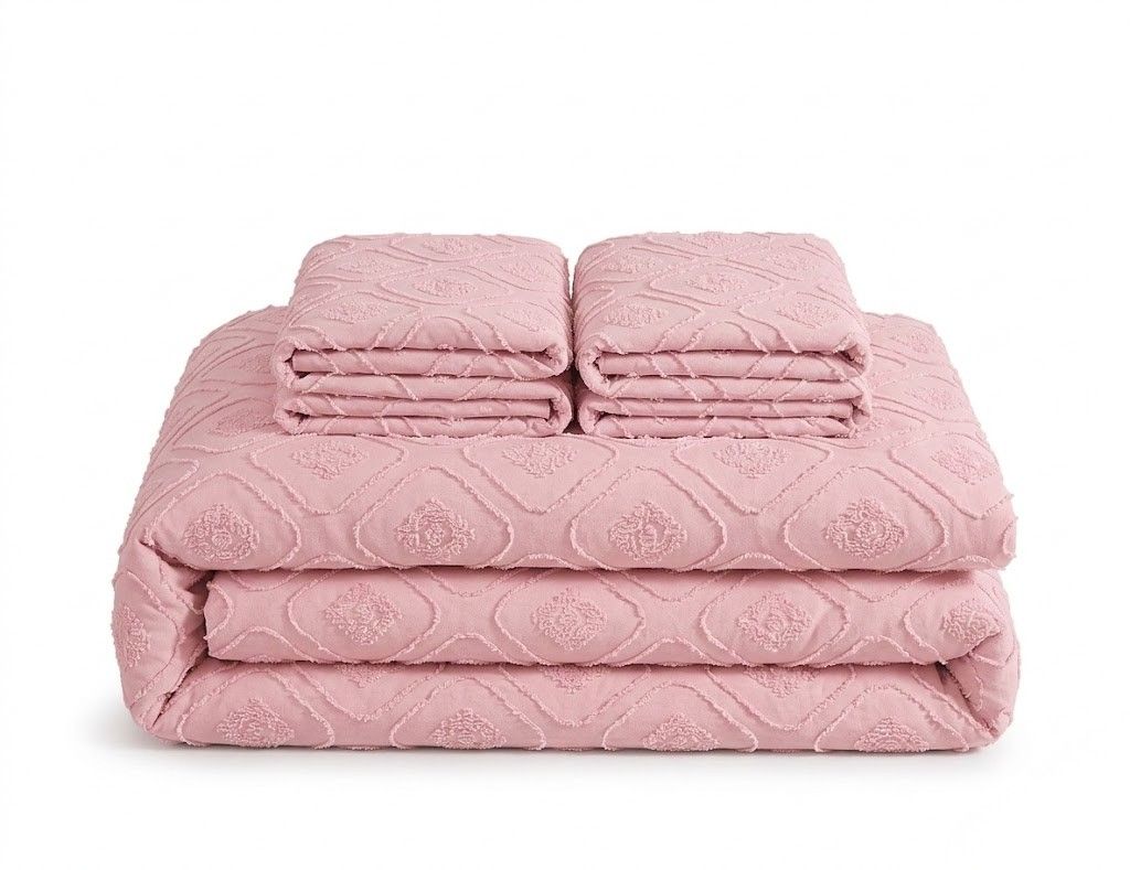 Diamond Plush Bedding Blanket - Soft Warm Luxury Bed Throw - Pink