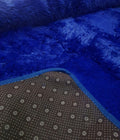 Large Premium Fluffy Carpet/Rug - Blue - Azure Blue