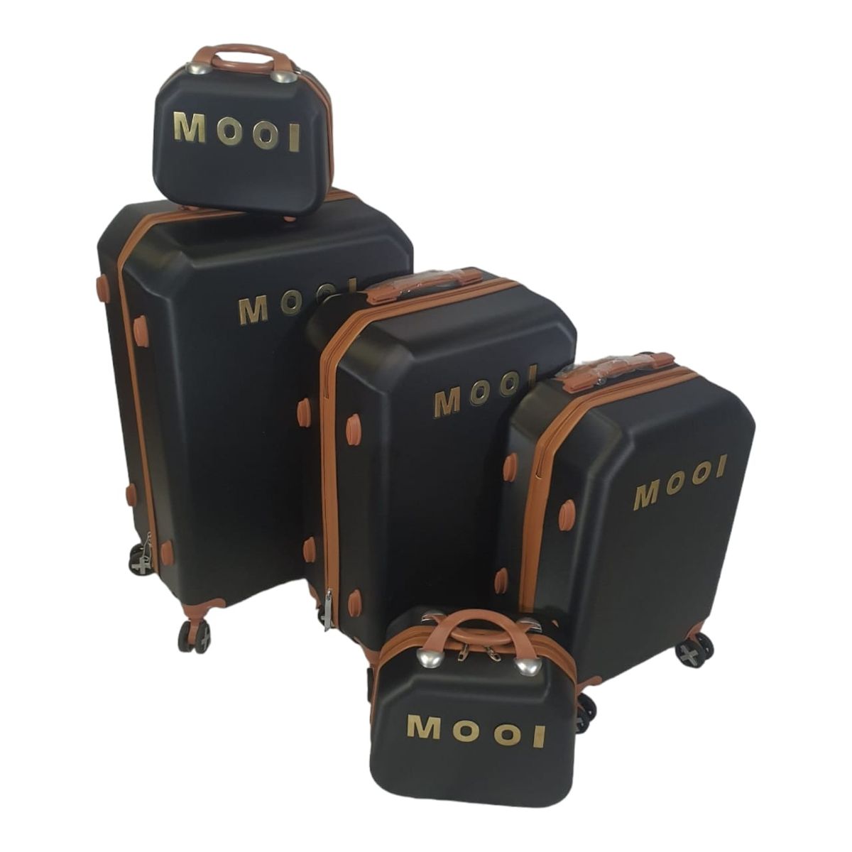 SMTE - Quality Luggage Suitcases Hardshell360 Degree Wheels5 Pieces
