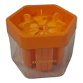 SMTE - 6 Grid Ice Cream Mold With Ice BucketF24Orange