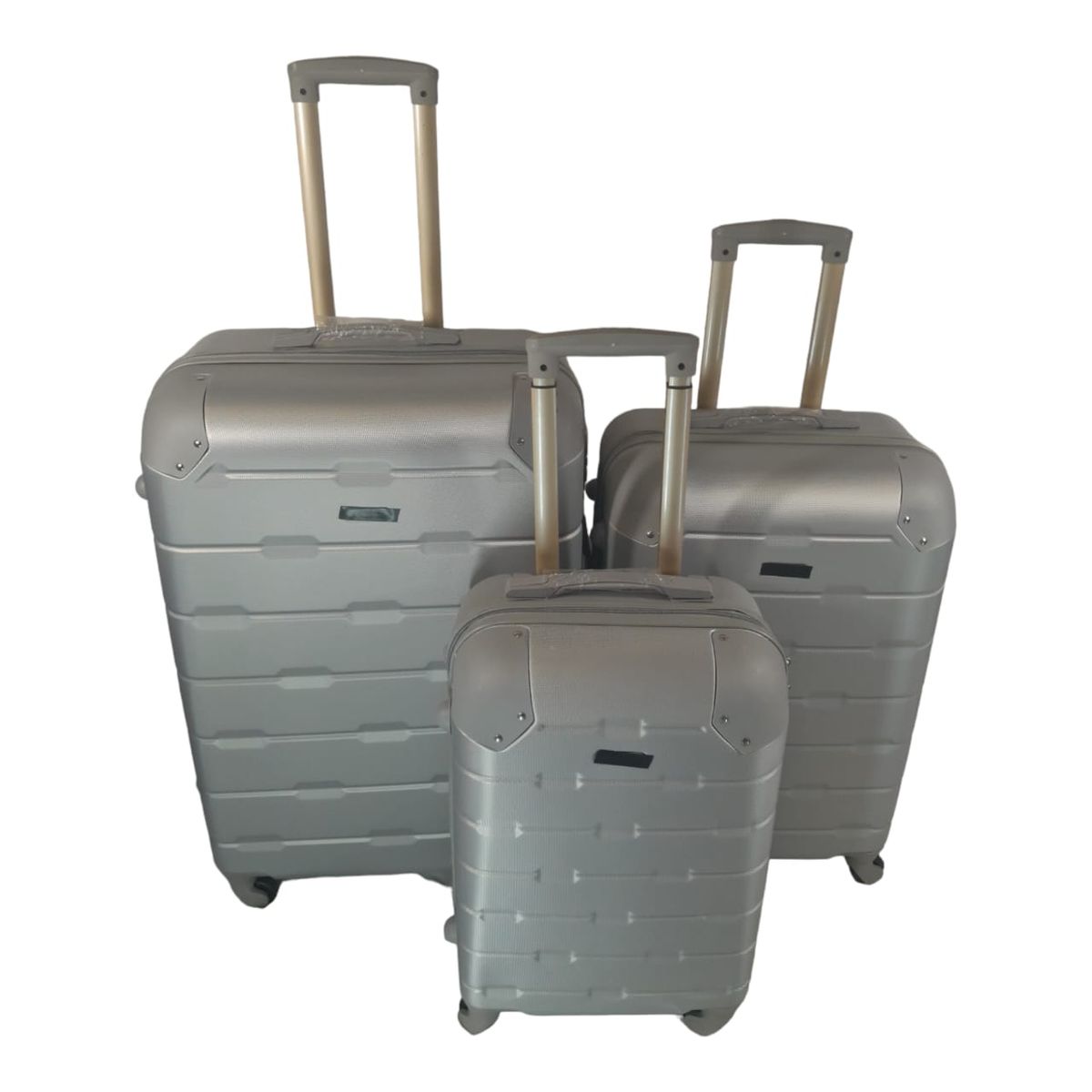 SMTE - 3 Piece Hard Outer Shell Luggage SetProtected EQ1ZGrey
