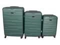 SMTE - 3 Piece Travel Luggage Suitcase Bag Set A03Green