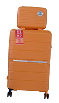 SMTE - Unbreakable Travel Luggage 2 Piece Suitcases Spinner22"Orange
