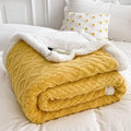 SMTE - Wool Geometric Winter Queen BlanketYELLOW