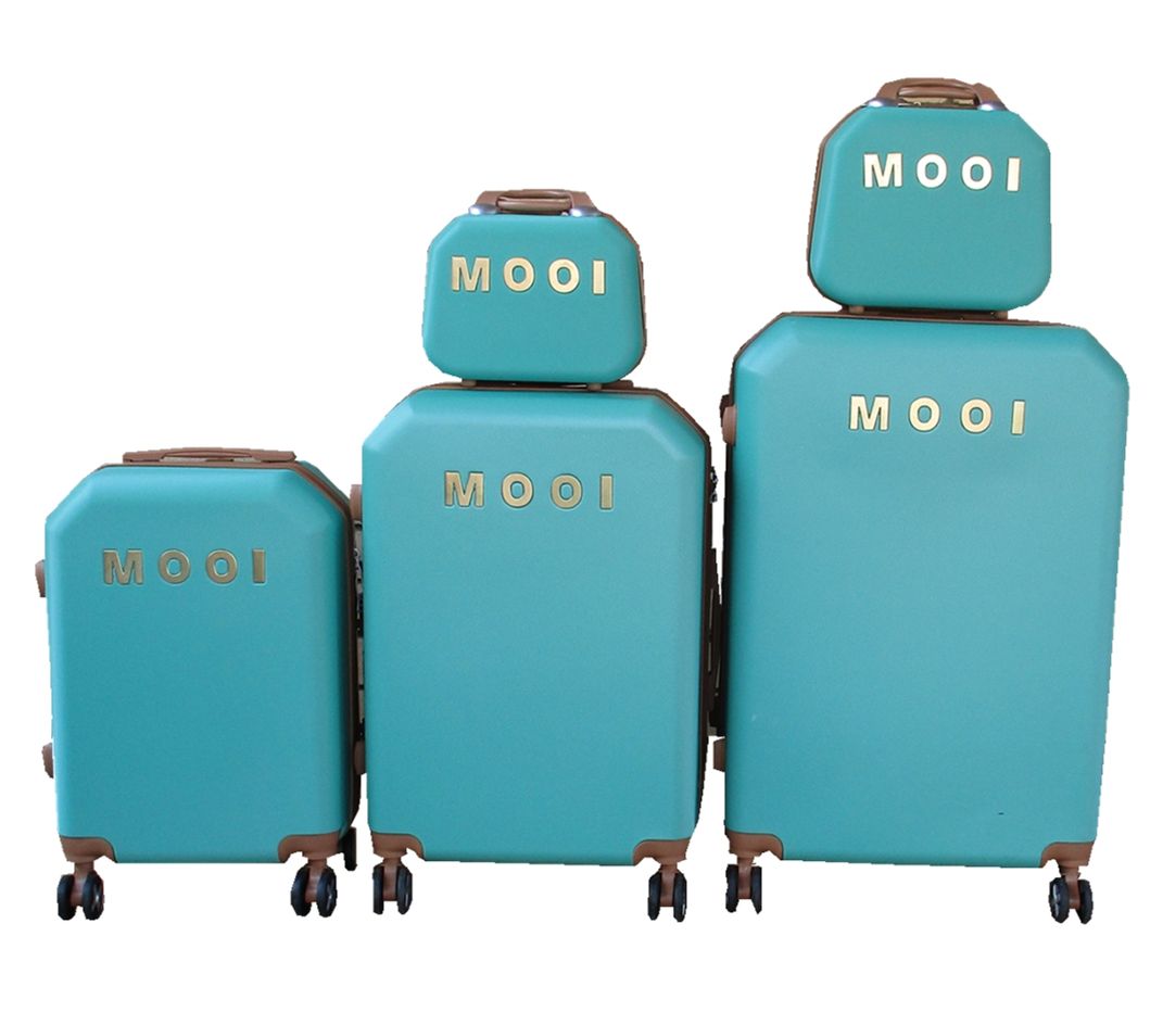 SMTE - 5 Pieces Travel Trolley Luggage SetDurable, Lightweight, Versatile SuitcasesGreen
