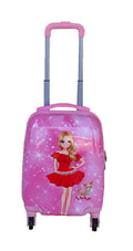 SMTE - Kiddies Cartoon Hand Luggage Kids School Bag Suitcase for ChildrenGirl & Dog