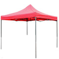 SMTE - 3mx3m Waterproof Tent Shade Pop Up Garden Tent Gazebo Canopy OutdoorRed