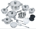 SMTE -  Stainless Steel NonStick 22 Pieces Cookware Pots