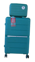 SMTE - Unbreakable Travel Luggage 2 Piece Suitcases Spinner28"Coral Blue