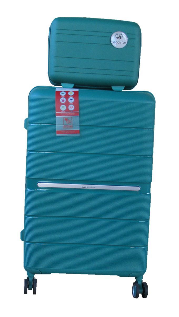 SMTE - Unbreakable Travel Luggage 2 Piece Suitcases Spinner28"Coral Blue