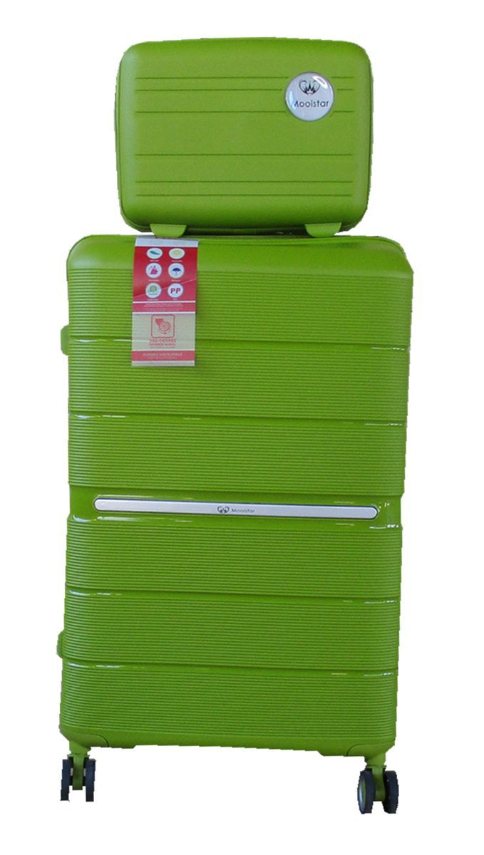 SMTE - Unbreakable Travel Luggage 2 Piece Suitcases Spinner28"Light Green