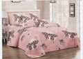 SMTE - Bedspread Set 5 Piece MicrofiberF14D1(Pink)Queen