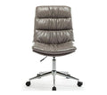 SMTE - Comfortable Height Adjustable Office Chair, Armless Desk ChairGrey
