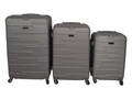 SMTE - 3 Piece Travel Luggage Suitcase Bag Set A03Grey