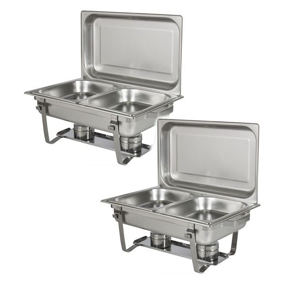 SMTE - Stainless Steel Double Chafing DishPack of 216L