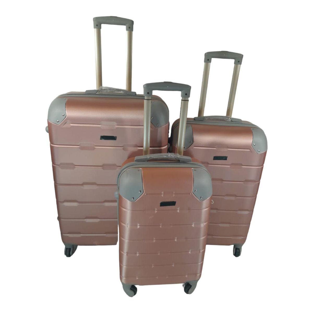 SMTE - 3 Piece Hard Outer Shell Luggage SetProtected EQ1ZGold