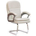 SMTE - Office ChairsVisitor PU Leather FinishWhite