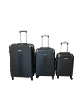 SMTE - 3 Piece Hard Shell Luggage SetBlack