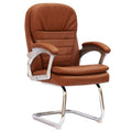 SMTE - Office ChairsVisitor PU Leather FinishBrown