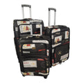 SMTE - Stylish Luggage BagPU Leather Travel SuitcasesBoatSet of 3