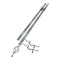 SMTE - Expandable Curtain Double Rod with Twisted Cage Finial2m