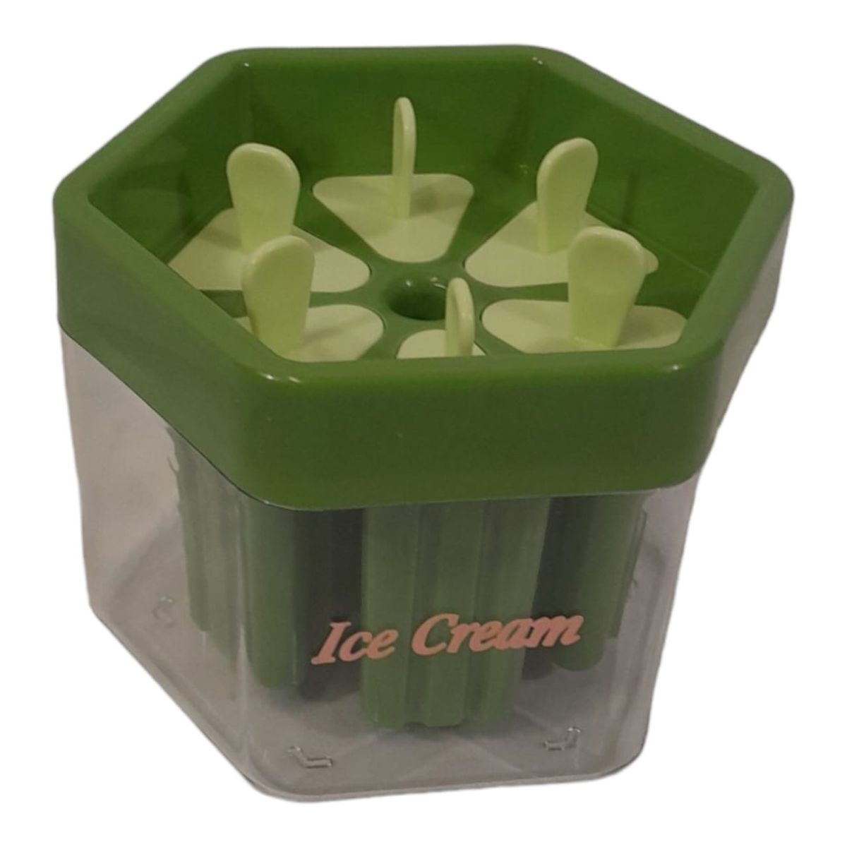 SMTE - 6 Grid Ice Cream Mold With Ice BucketF24Green
