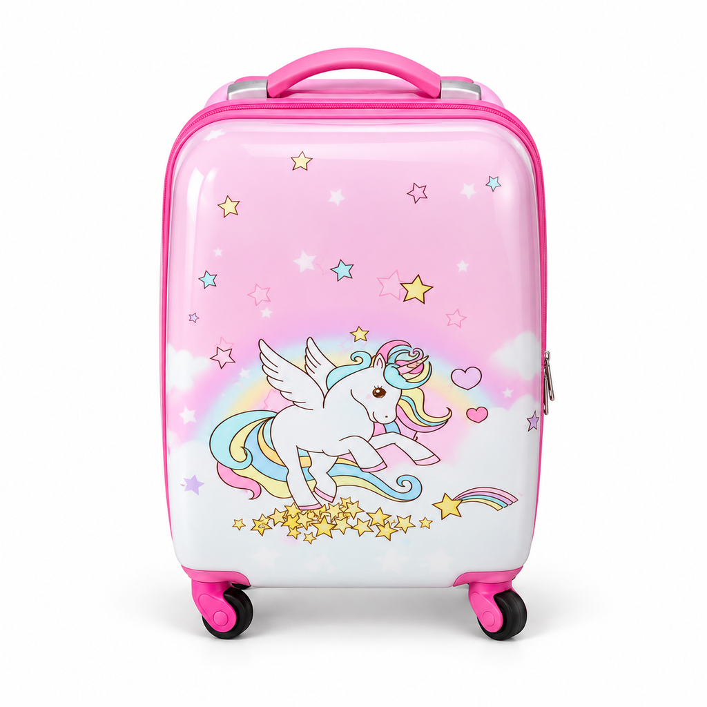Sastro Gear Kids' Unicorn Suitcase - Pink - 1 Piece — full product view