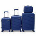 Sastro Gear navy blue four-piece luggage set