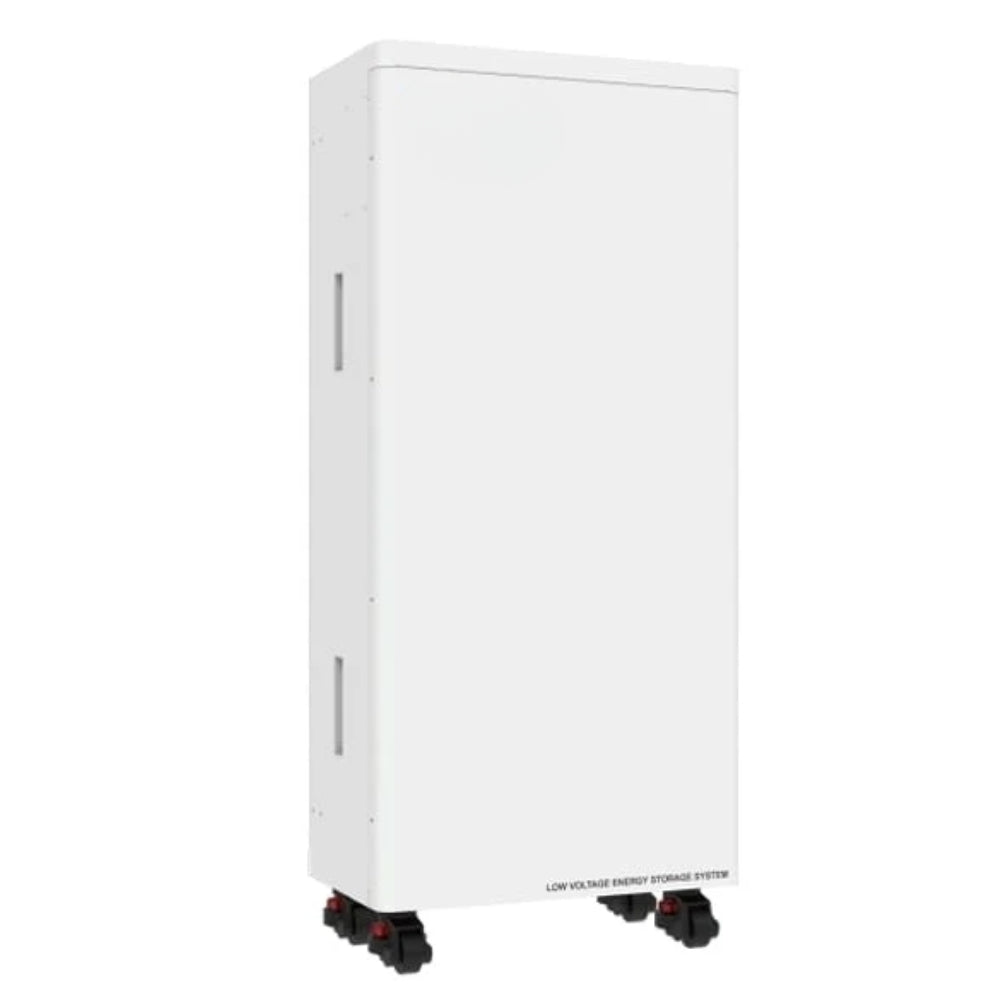 SMTE 15kWh 48V 300Ah LiFePO4 Lithium Battery – Floor-Standing Mobile Solar Energy Storage (Heavy-Duty Caster Wheels)